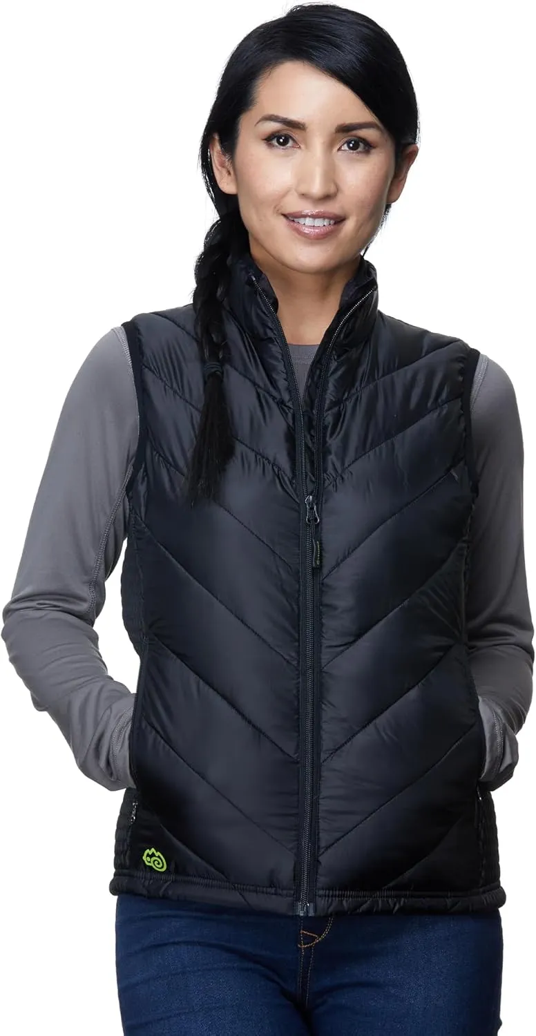 Quilted Vest for Women - Casual Lightweight Sleeveless Warm Winter Jacket - Modern Windproof Zip Up Women Vest