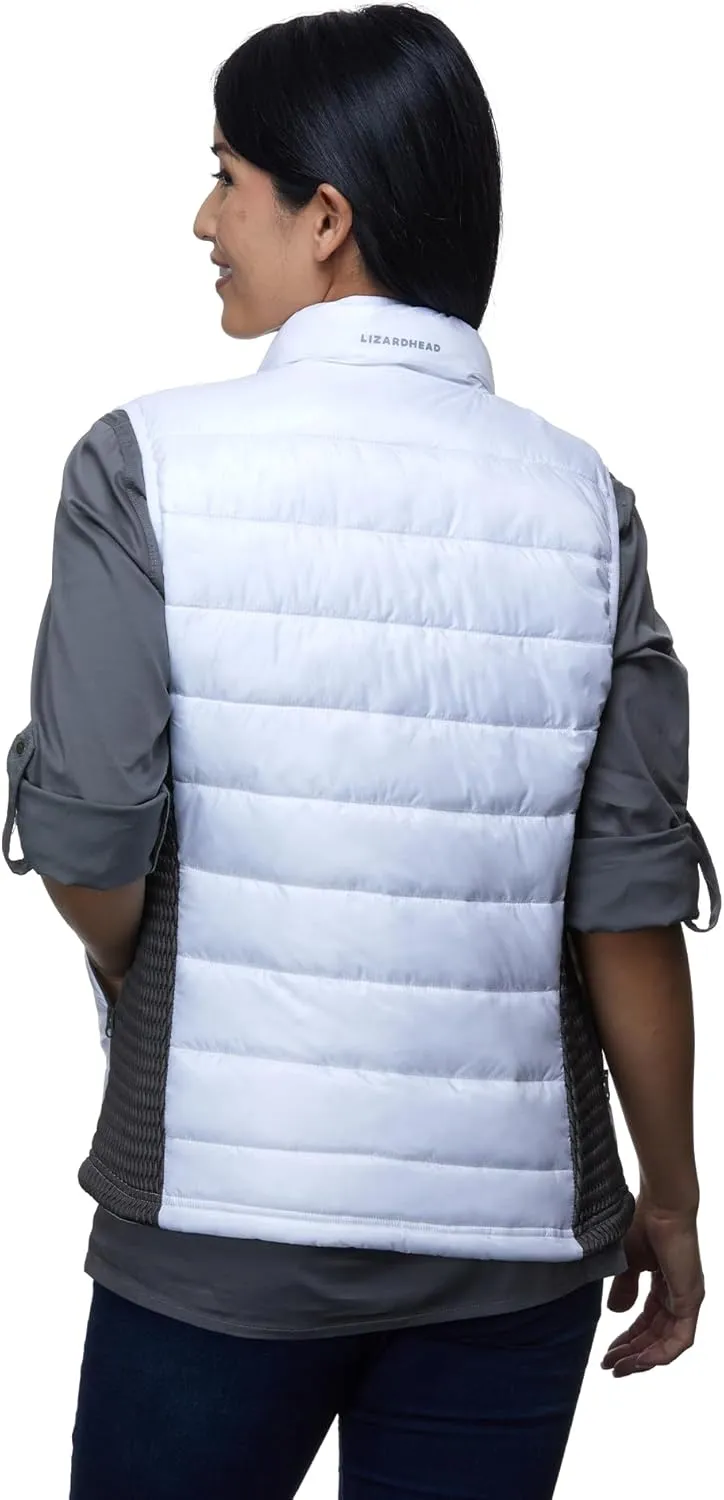 Quilted Vest for Women - Casual Lightweight Sleeveless Warm Winter Jacket - Modern Windproof Zip Up Women Vest