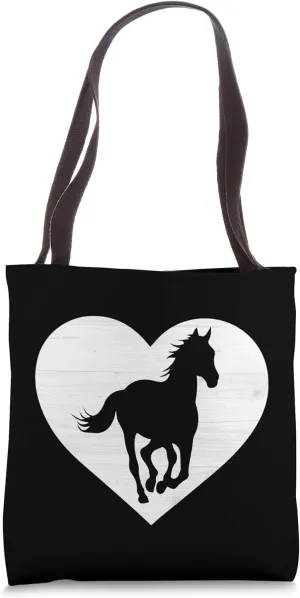Rustic Equine Style Horse Love Simple Horse Barn Aesthetic Tote Bag