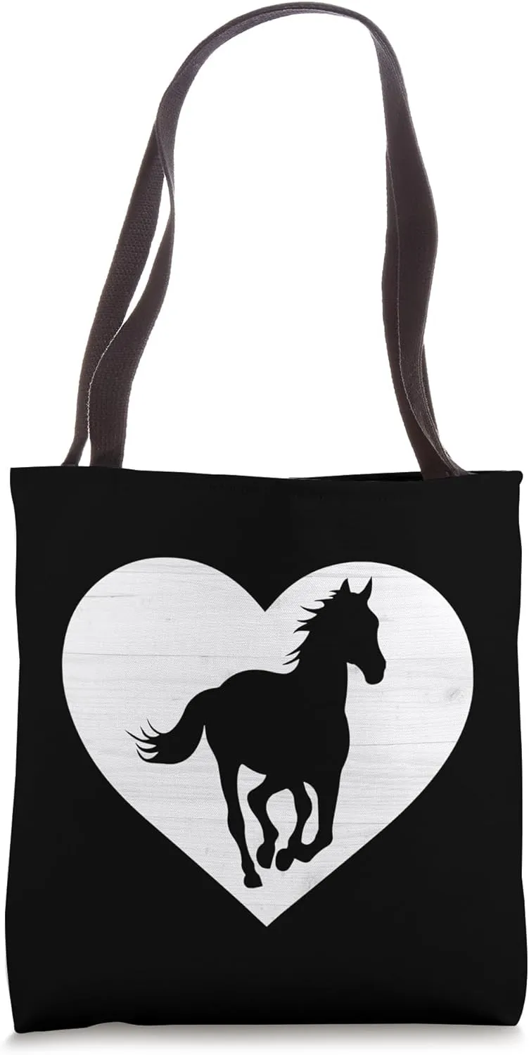 Rustic Equine Style Horse Love Simple Horse Barn Aesthetic Tote Bag