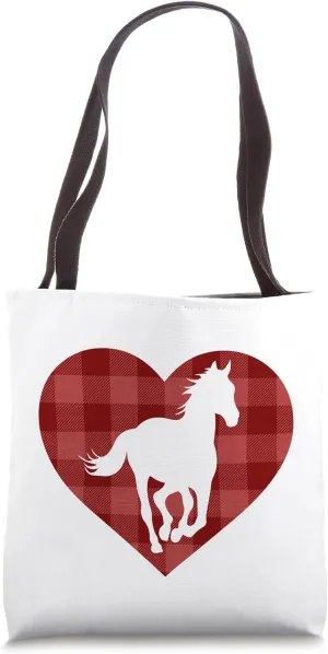 Rustic Equine Style Horse Love Simple Horse Barn Aesthetic Tote Bag