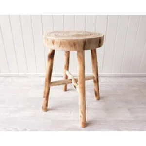 Side Table/ Stool Rustic Timber