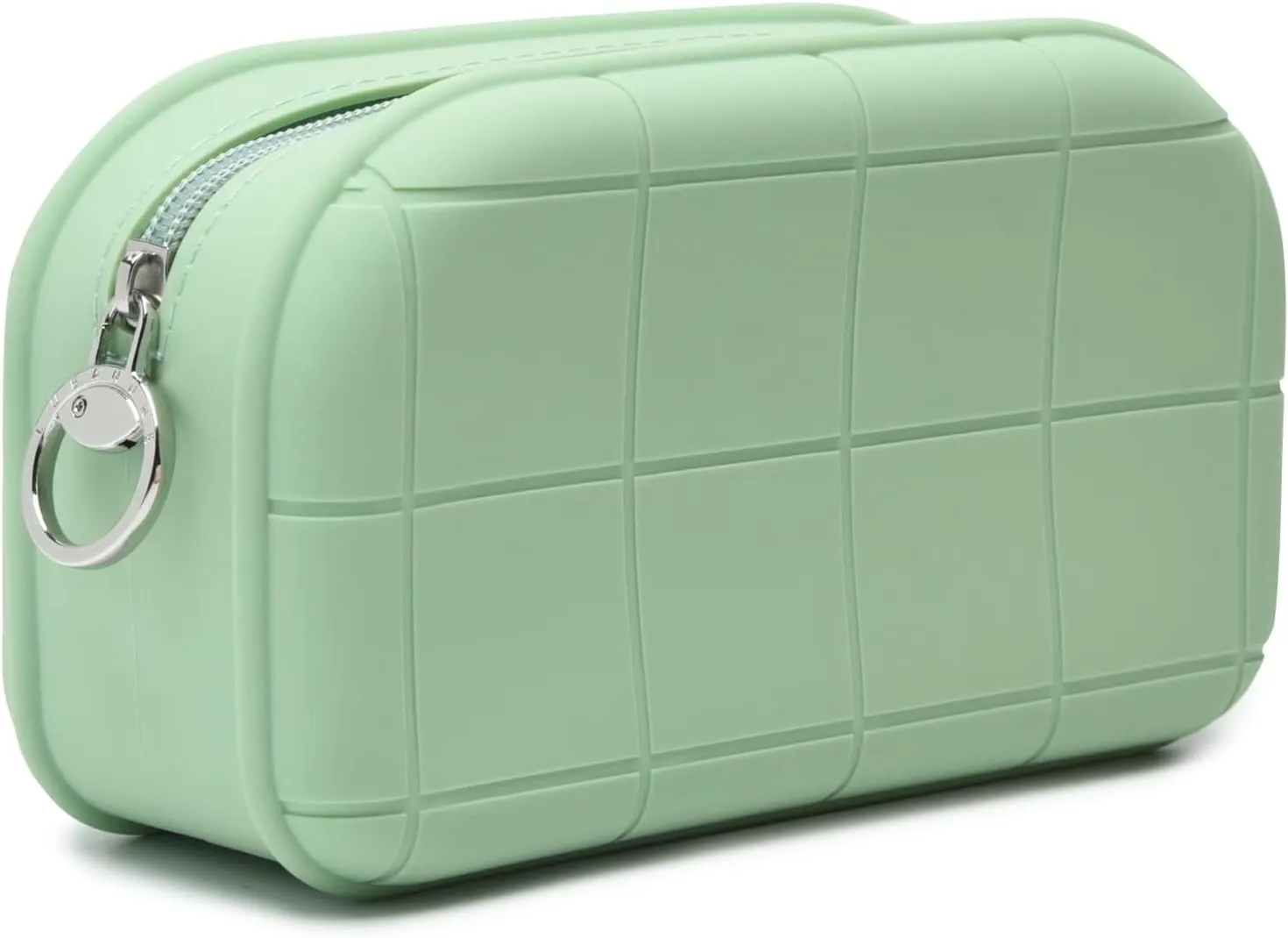Silicone Makeup Bag Travel Cosmetic Bag Stuff Bag Makeup Pouch Cute Makeup Organizer Versatile Zipper Pouch for Women (Green)