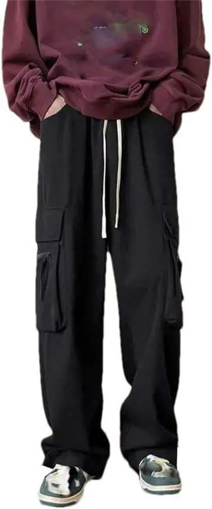 Spring and Summer Women's Solid Color high Waist tie-up Pants Trousers Korean Loose Casual Goods Pants Sports Style