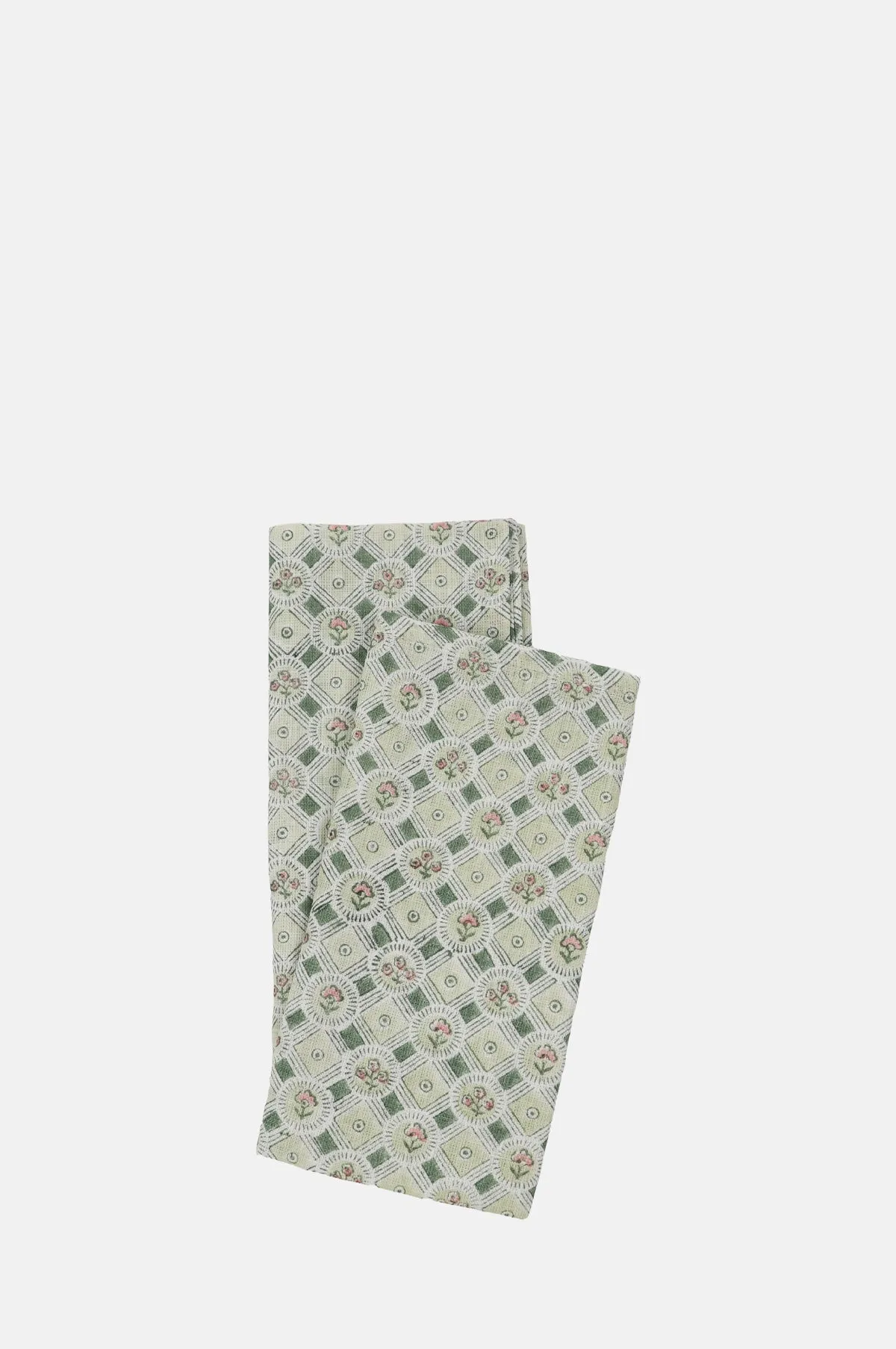 Spring Bloom Green Napkin Set of 2