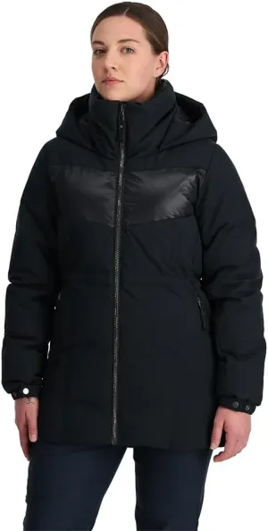 Spyder Women's Eastwood Long Down Hooded Jacket