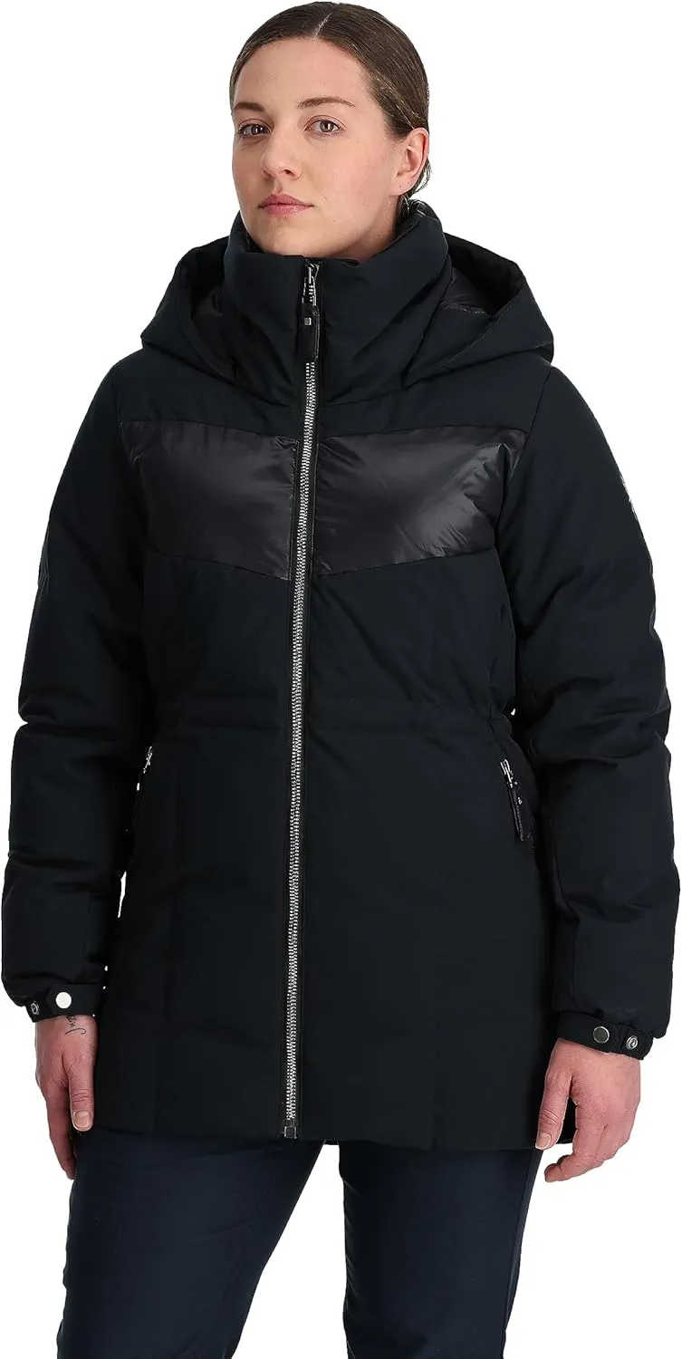 Spyder Women's Eastwood Long Down Hooded Jacket