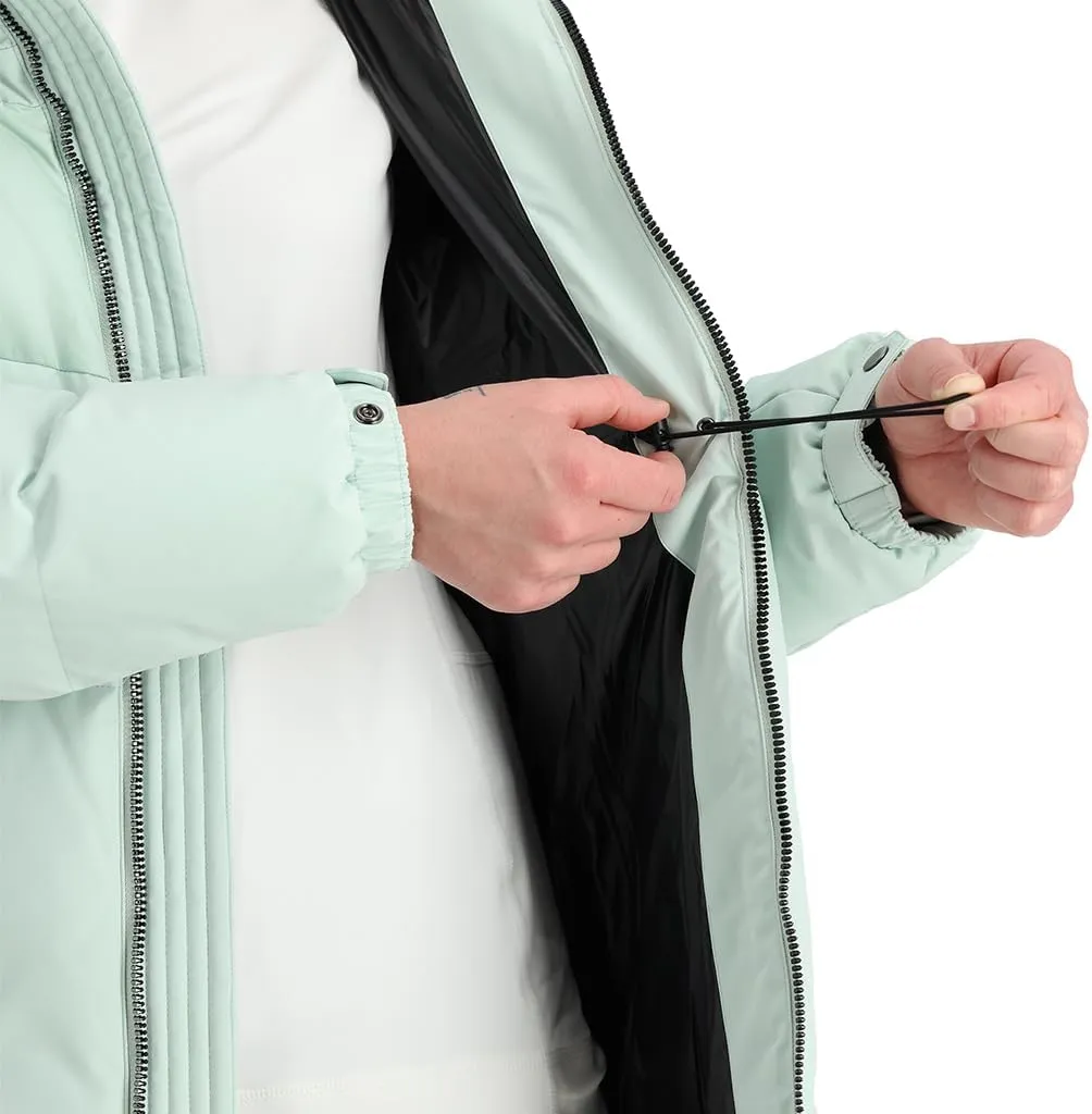 Spyder Women's Eastwood Long Down Hooded Jacket