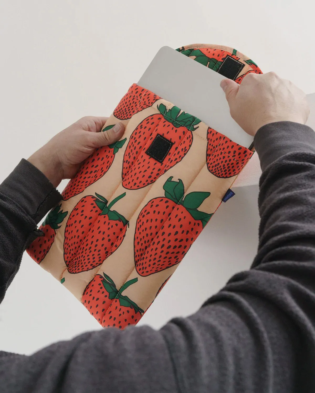 Strawberry Puffy Laptop Sleeve