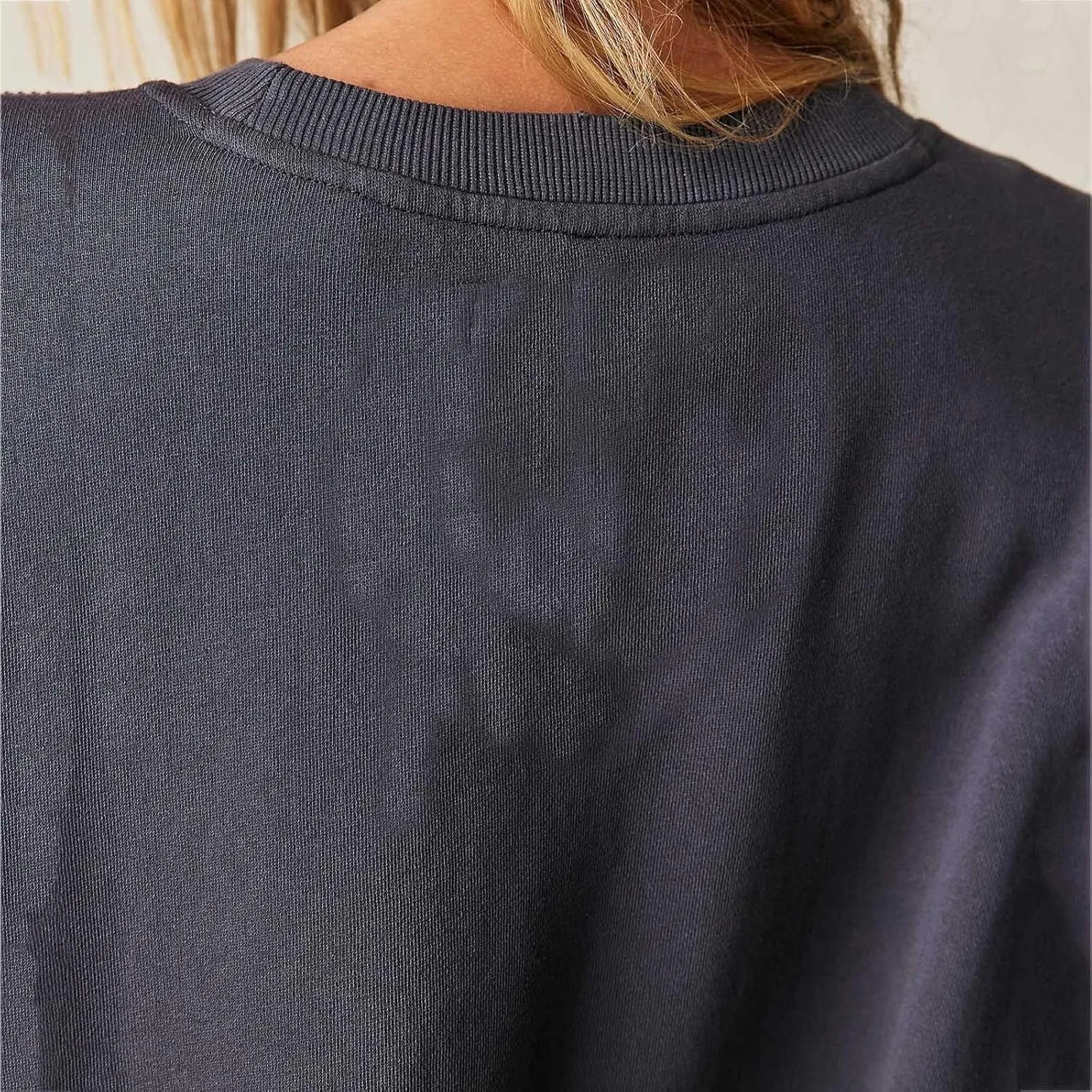 Sweatshirt Dresses for Women 2024 Casual Long Sleeve Patchwork Tops Oversized Crewneck Pullover Fashion Mini Dress