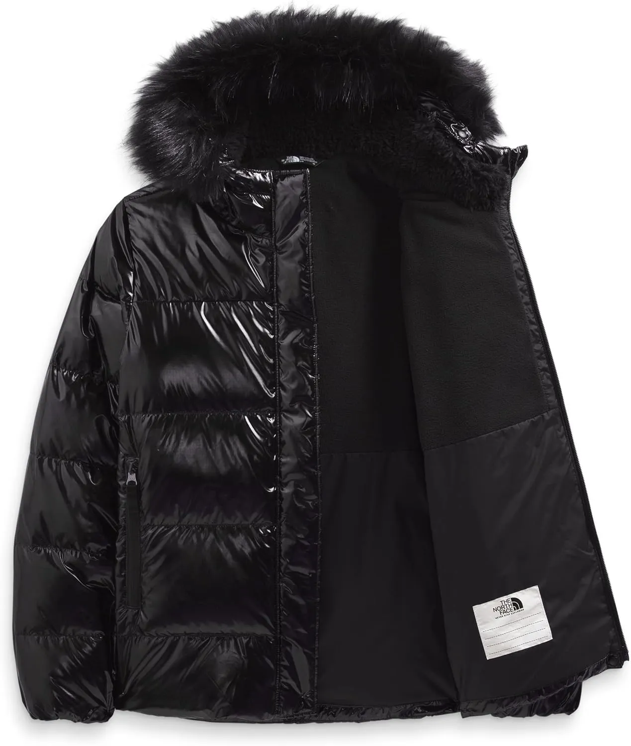 The North Face Girls' Printed North Down Fleece-Lined Parka - Youth