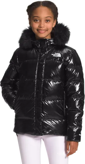 The North Face Girls' Printed North Down Fleece-Lined Parka - Youth