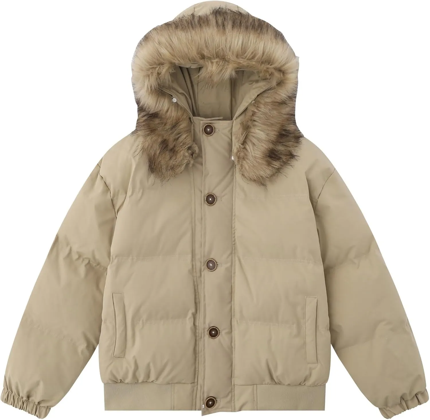 Thickened Winter Cotton-padded Coat Men And Women With Loose Cotton-padded Coat Couple Coat Bread