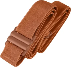 TIGHTS UP Soft Stretchy Belt, Flat Buckle (NO BELT LOOPS REQUIRED) Great for LEGGINGS/JEANS