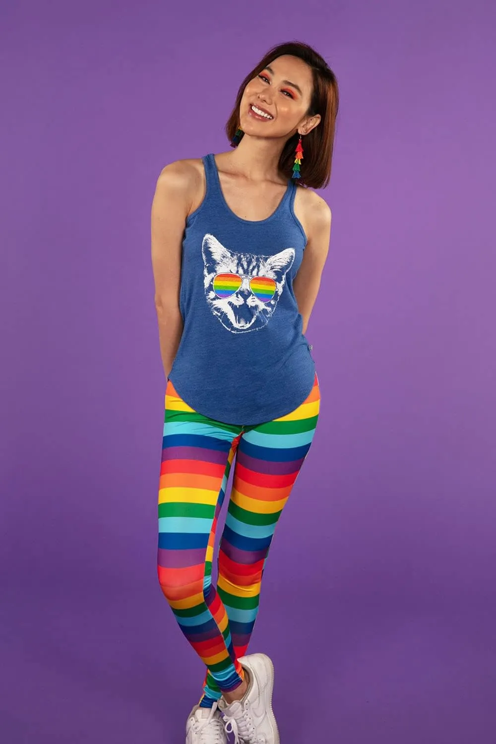 Tipsy Elves Women's Cut Pride LGBQTIA  Tank Tops for Fetivals and Parades