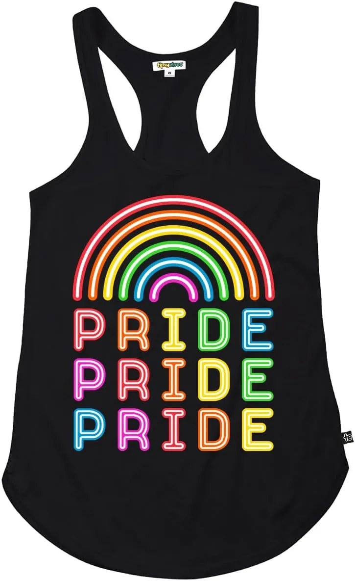 Tipsy Elves Women's Cut Pride LGBQTIA  Tank Tops for Fetivals and Parades