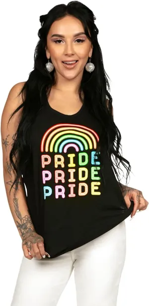 Tipsy Elves Women's Cut Pride LGBQTIA  Tank Tops for Fetivals and Parades