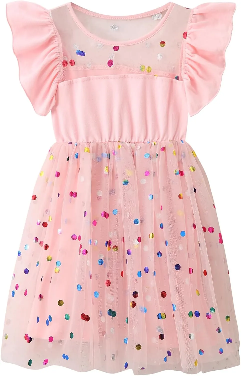 Toddler Baby Girl Tutu Tulle Dress Sleeveless Fluffy Cute Party Sundress