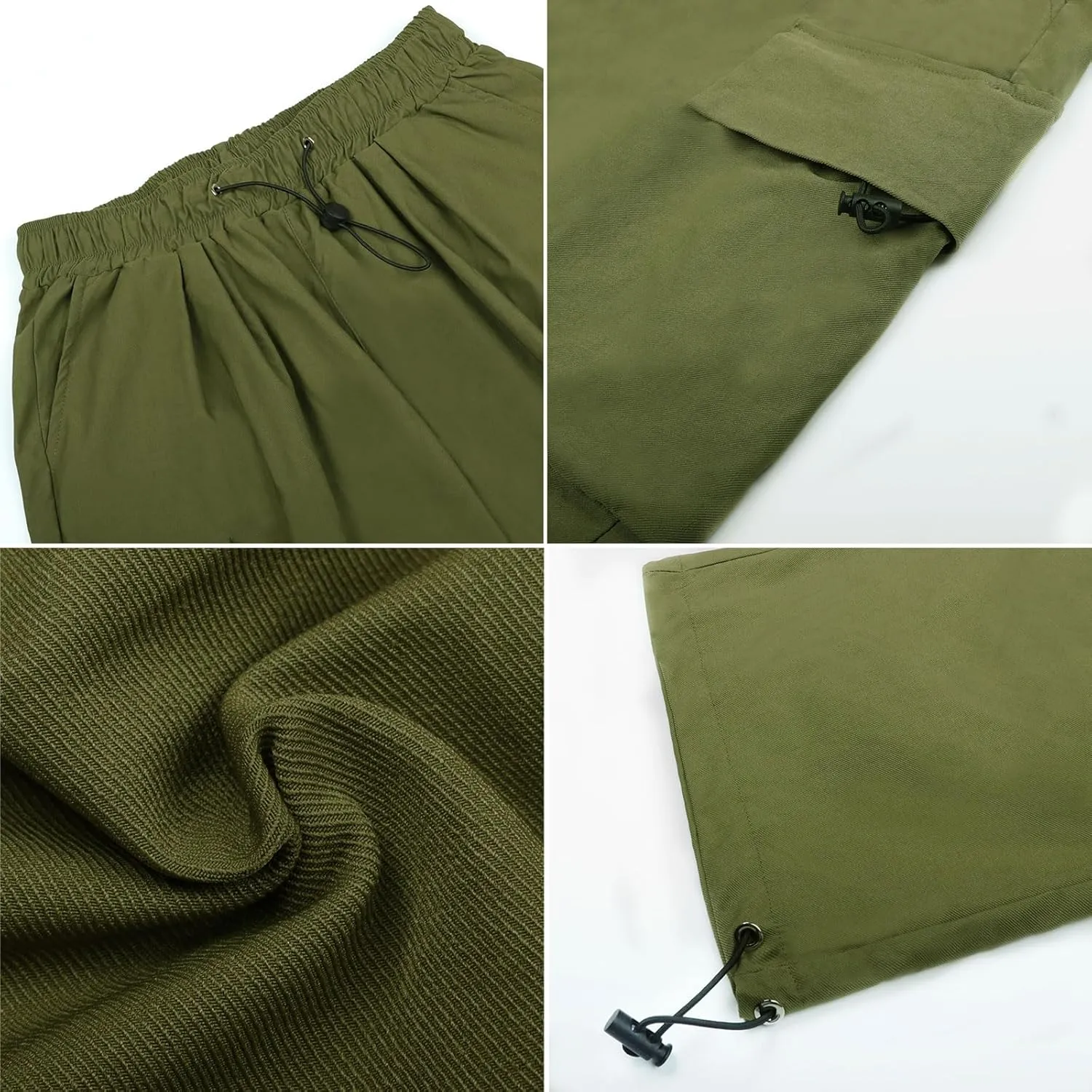 TSMNZMU Womens Baggy Cargo Pants Casual Hiking Trousers Loose Fit Parachute Pants Y2K Hight Waist Mutil Pocket Trousers