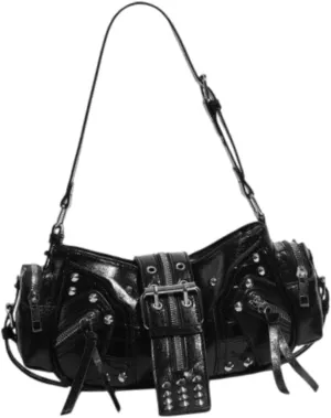 Vintage PU Leather Shoulder Bag for Women - Fashion Handbag for Party Work Everyday Shopping