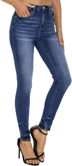 VIPONES Women Jeans High Waisted Skinny Stretchy Soft Slim Fit Distressed Comfy Classic Jeggings Denim Pants
