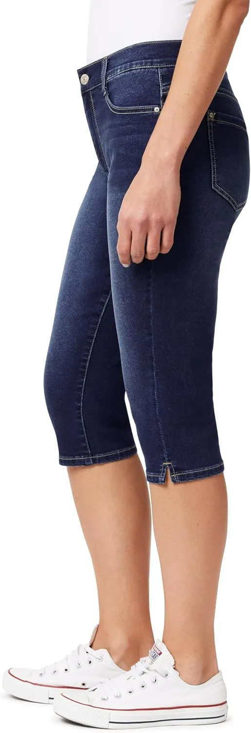 WallFlower Women's Irresistible 17" Skinny Capri Jeans High-Rise Insta Soft Juniors