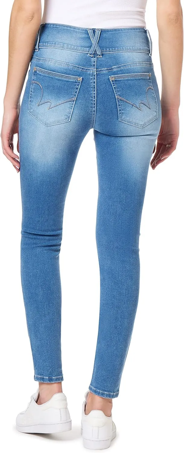 WallFlower Women's Sassy Ankle Skinny High-Rise Insta Soft Juniors Jeans