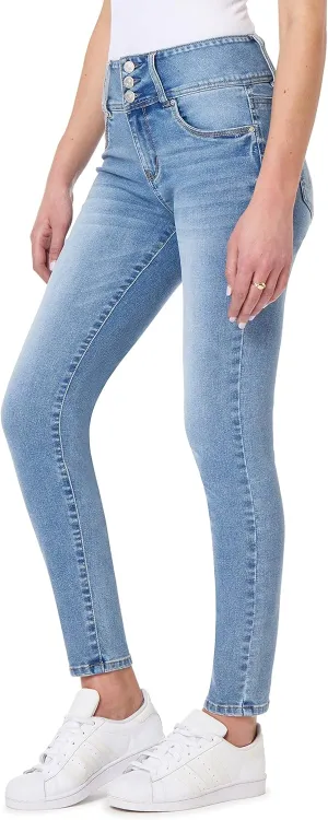 WallFlower Women's Sassy Ankle Skinny High-Rise Insta Soft Juniors Jeans