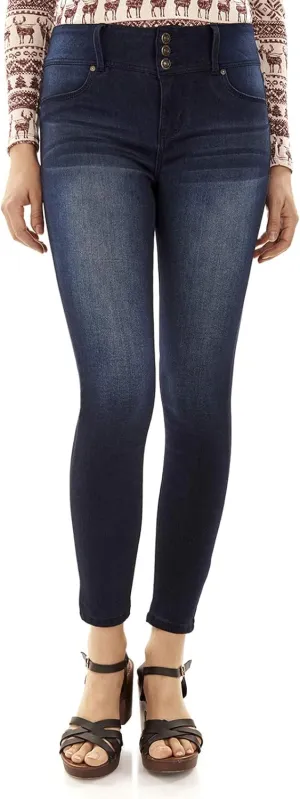 WallFlower Women's Sassy Skinny High-Rise Insta Soft Juniors Jeans (Standard and Plus)