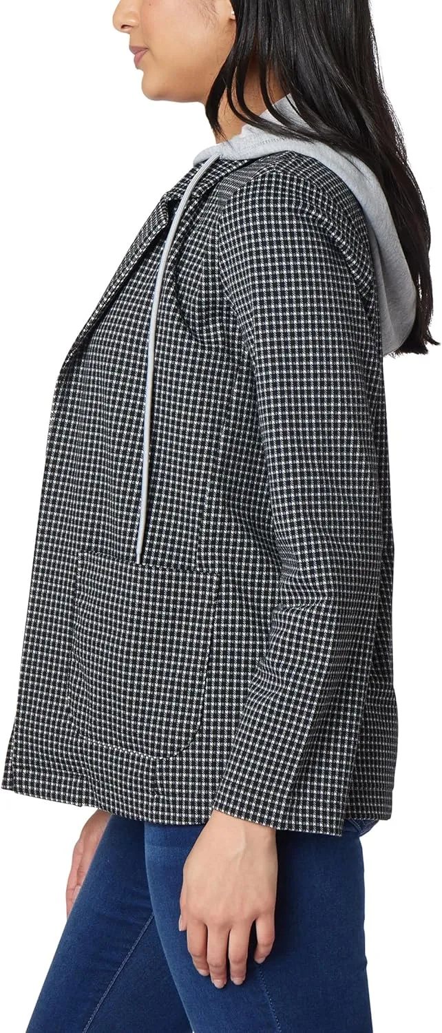 WallFlower Women's Twofer Hooded Blazer