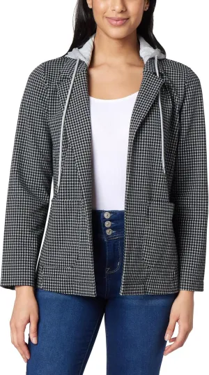 WallFlower Women's Twofer Hooded Blazer
