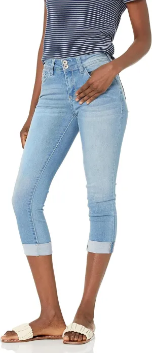 WallFlower Women's Ultra Crop Mid-Rise Insta Soft Juniors (Standard and Plus)
