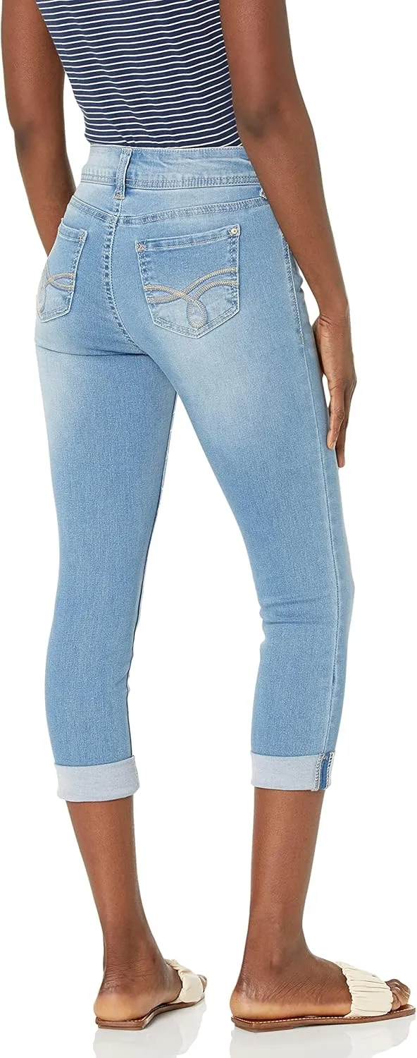 WallFlower Women's Ultra Crop Mid-Rise Insta Soft Juniors (Standard and Plus)