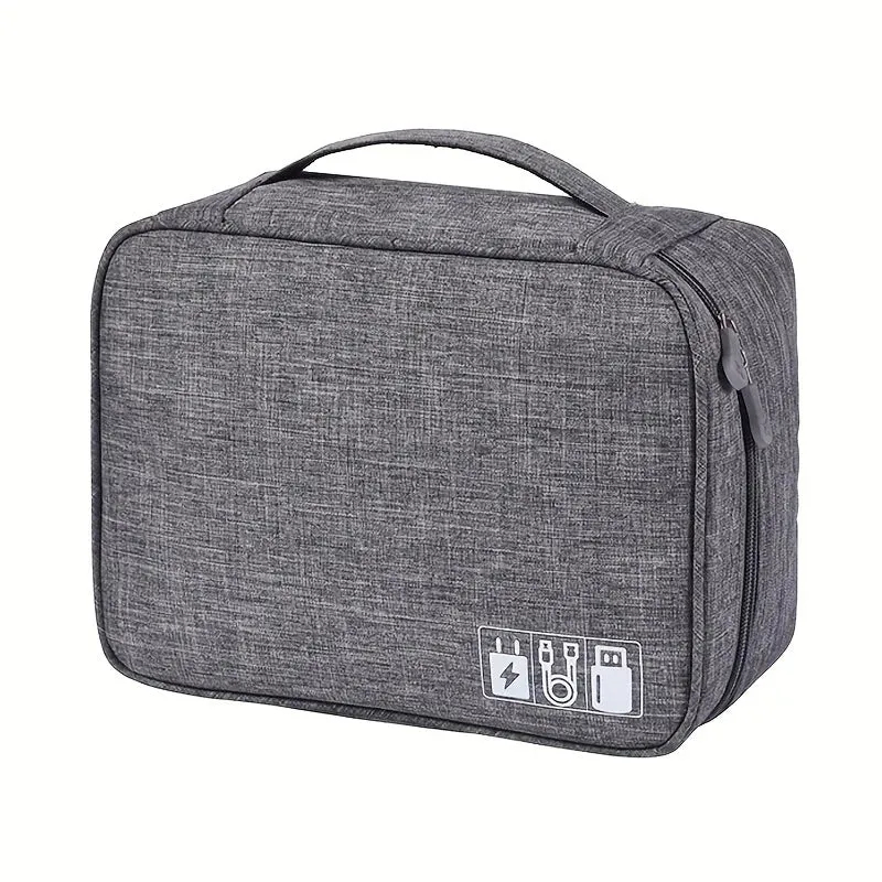 Waterproof Cable Storage Bag USB Data Line Charger Digital Electronic Organizer Portable Plug Storage Bag Travel Cable Organizer