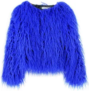 Winter Fluffy Faux Fur Coat Women's Shaggy Jacket Long Sleeve Outwear