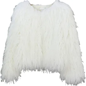 Winter Fluffy Faux Fur Coat Women's Shaggy Jacket Long Sleeve Outwear