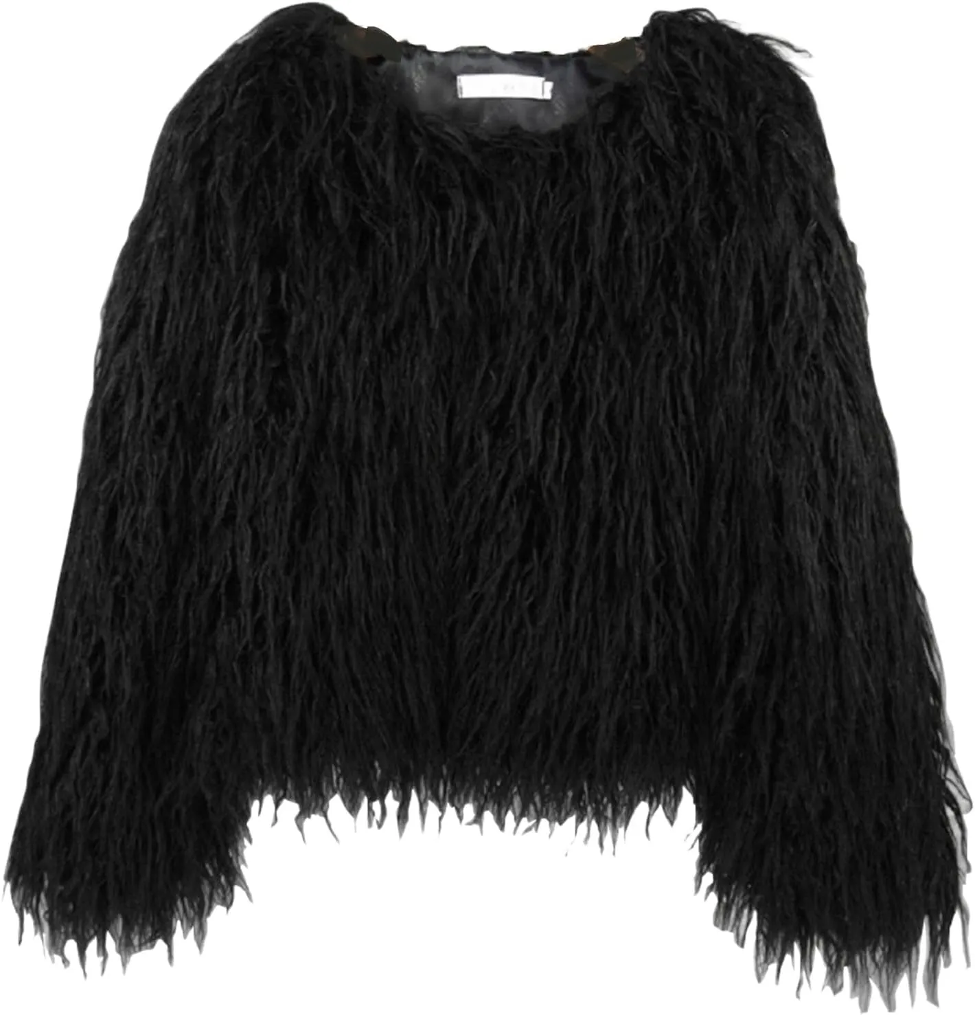Winter Fluffy Faux Fur Coat Women's Shaggy Jacket Long Sleeve Outwear