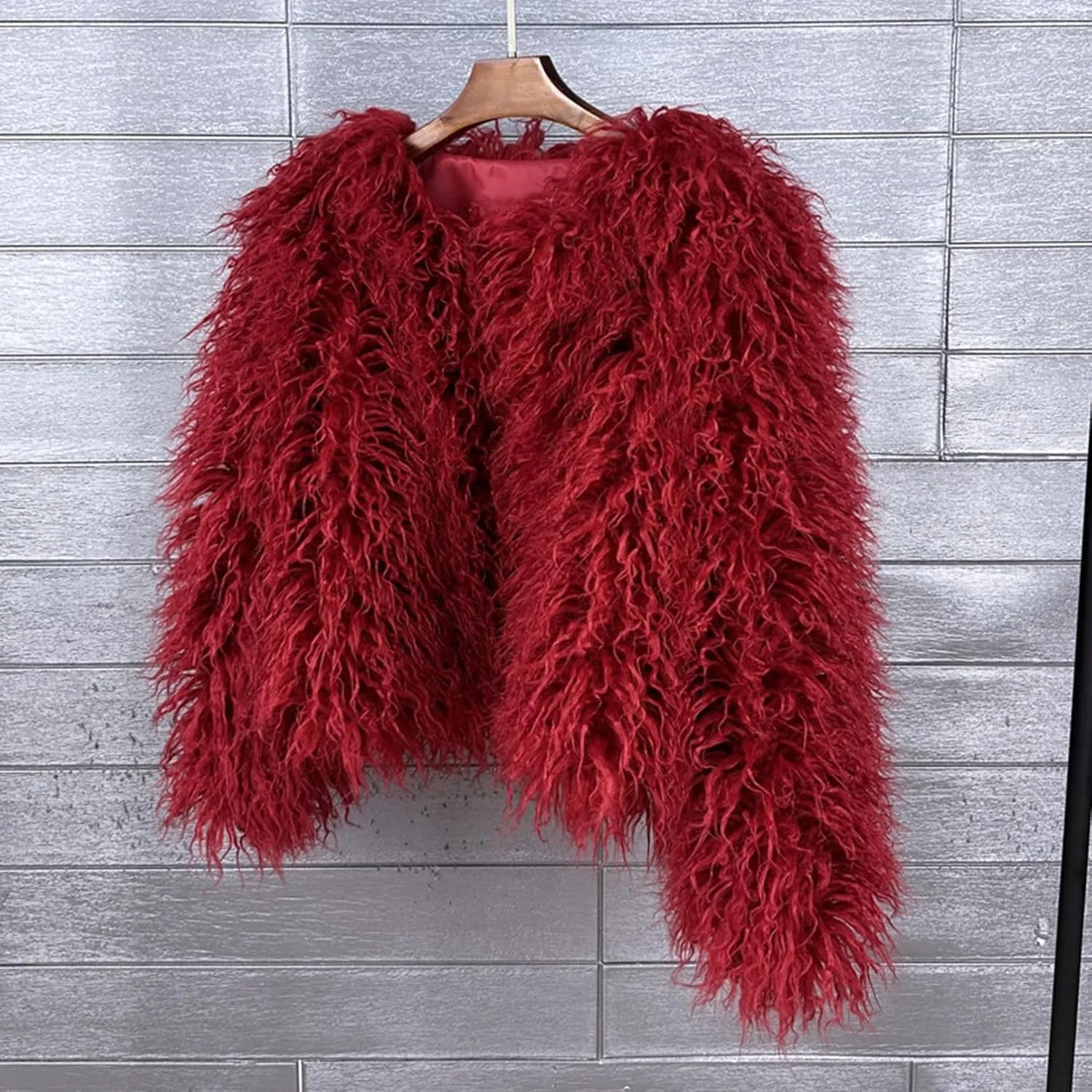 Winter Fluffy Faux Fur Coat Women's Shaggy Jacket Long Sleeve Outwear