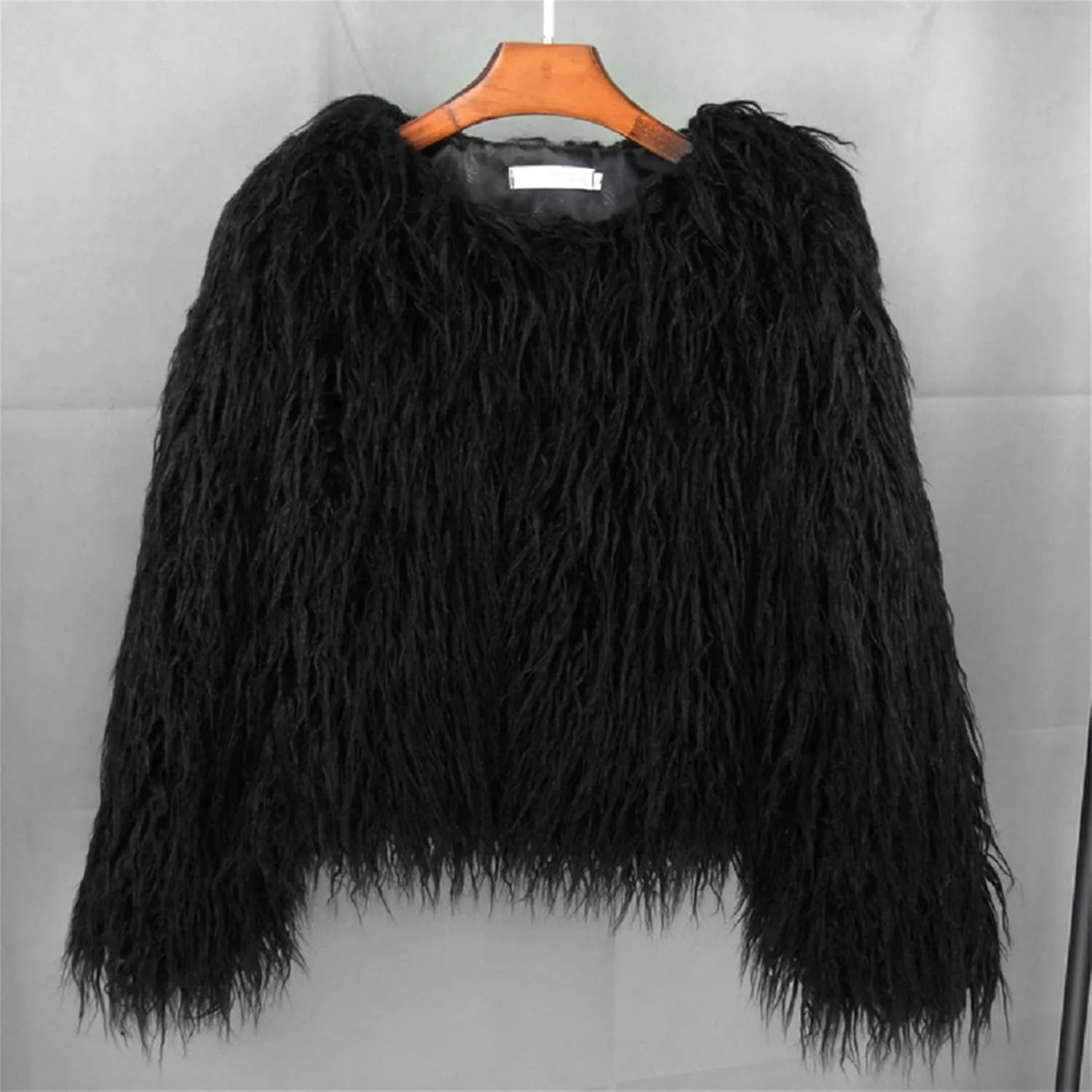 Winter Fluffy Faux Fur Coat Women's Shaggy Jacket Long Sleeve Outwear