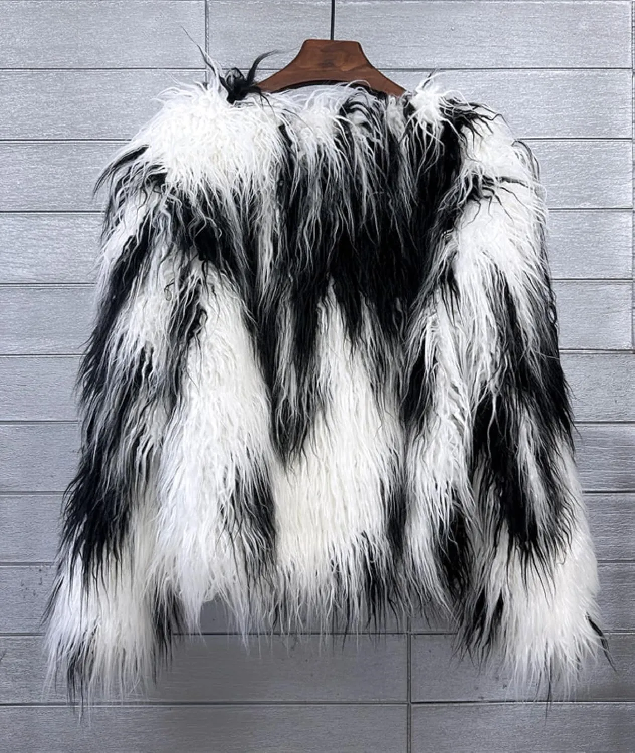 Winter Fluffy Faux Fur Coat Women's Shaggy Jacket Long Sleeve Outwear