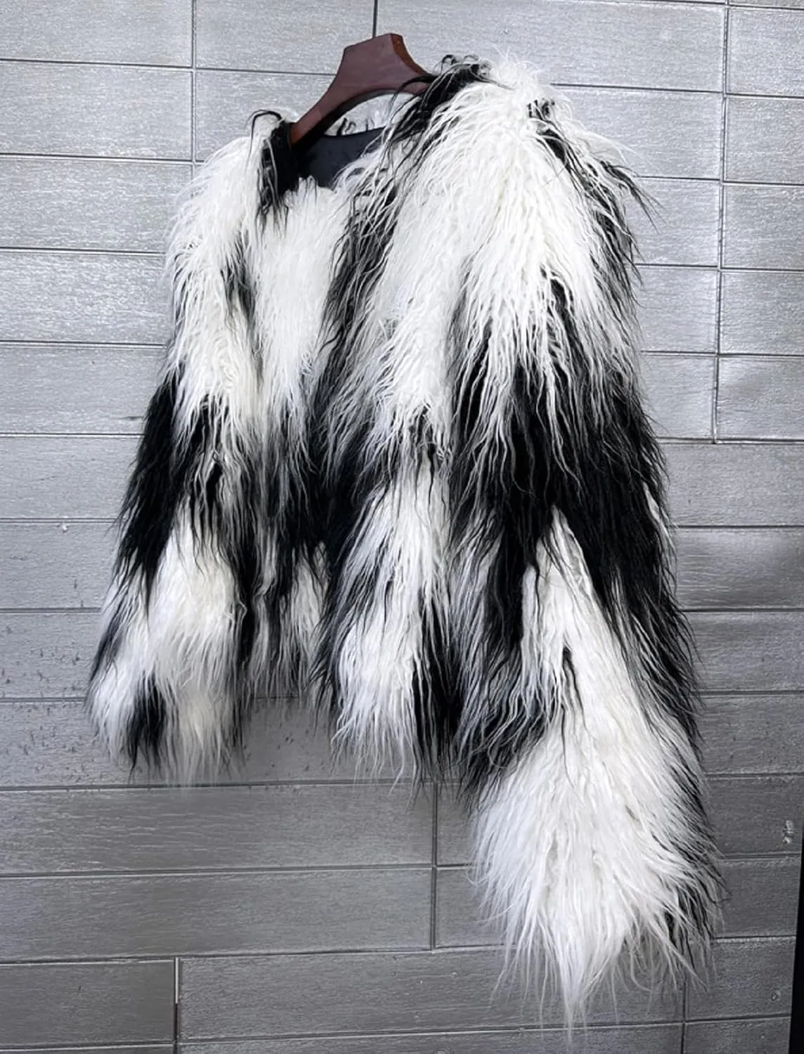 Winter Fluffy Faux Fur Coat Women's Shaggy Jacket Long Sleeve Outwear