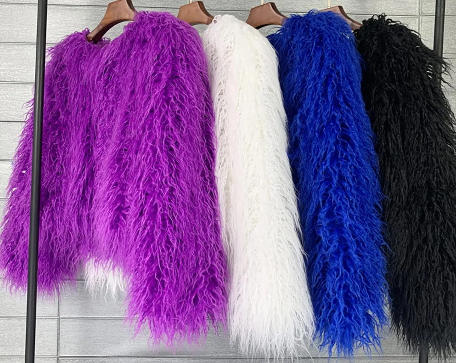 Winter Fluffy Faux Fur Coat Women's Shaggy Jacket Long Sleeve Outwear