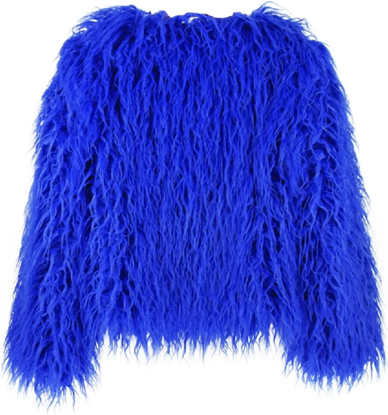 Winter Fluffy Faux Fur Coat Women's Shaggy Jacket Long Sleeve Outwear