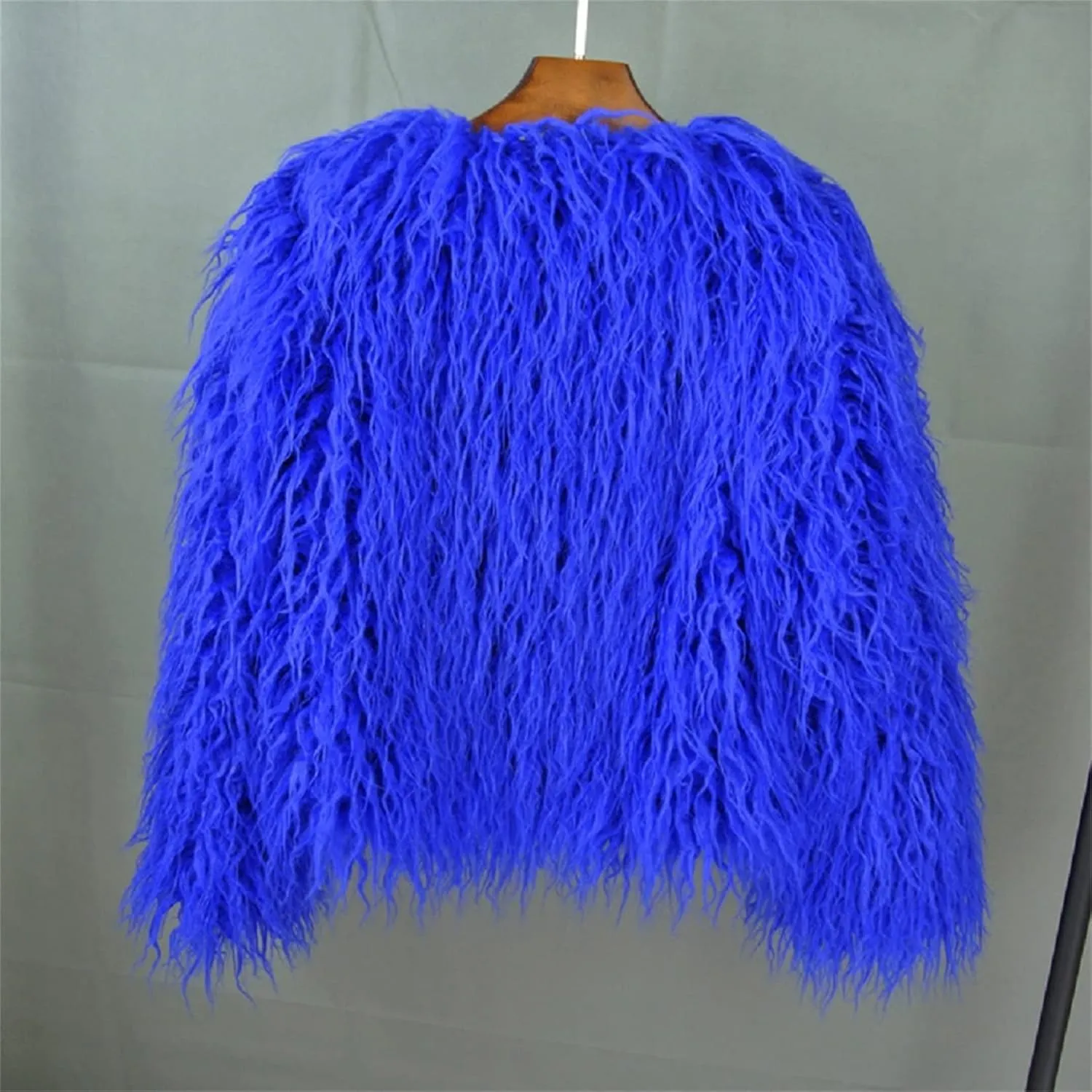 Winter Fluffy Faux Fur Coat Women's Shaggy Jacket Long Sleeve Outwear