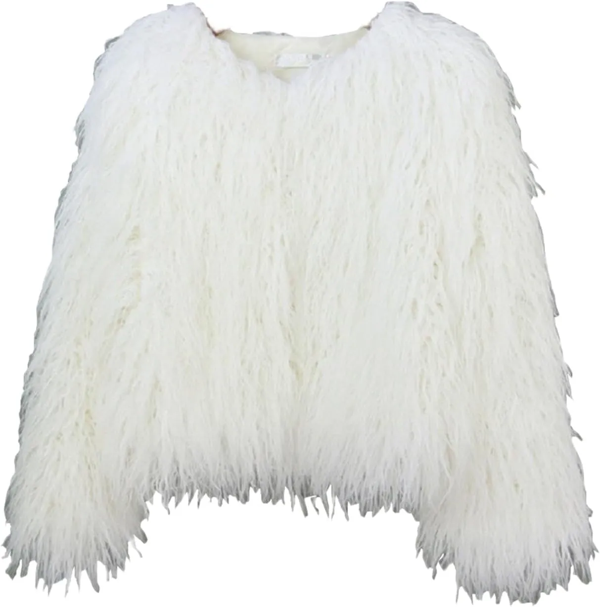 Winter Fluffy Faux Fur Coat Women's Shaggy Jacket Long Sleeve Outwear