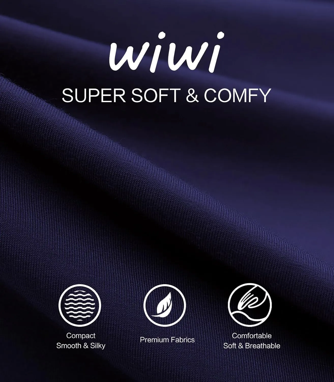 WiWi Women's Casual Wide Leg Palazzo Pants Comfy Lounge Pajama Bottoms Viscose from Bamboo Yoga Sweatpants S-XXL
