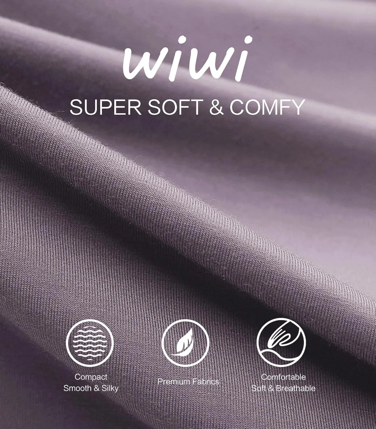 WiWi Women's Casual Wide Leg Palazzo Pants Comfy Lounge Pajama Bottoms Viscose from Bamboo Yoga Sweatpants S-XXL