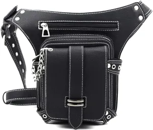 Women Fashion PU Leather Crossbody Waist Bag for Shopping