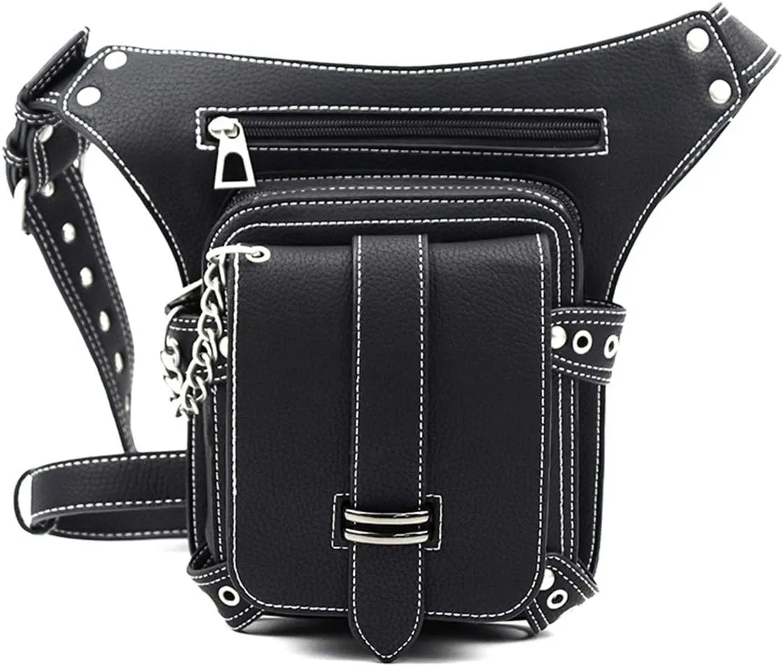 Women Fashion PU Leather Crossbody Waist Bag for Shopping