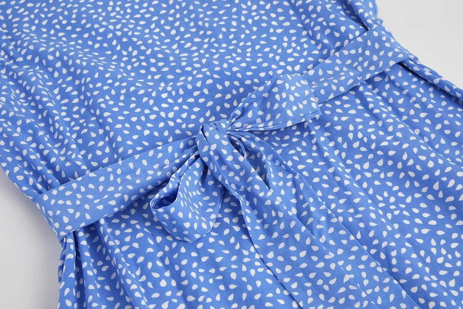 Women Floral Mini Dress Sexy V Neck Ruffle Flutter Sleeve Polka Dot Summer Dresses